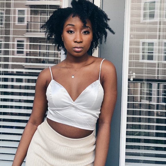 Long Skirt + Satin Bustier Top - Picture 1 of 5